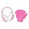 2 Piece Sequin Ear Muff & Fingerless Glove